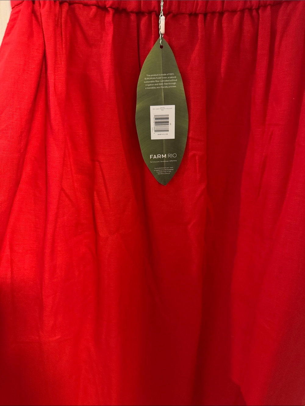 FARM Rio Red Button-Front Midi Skirt - Picture 4 of 6